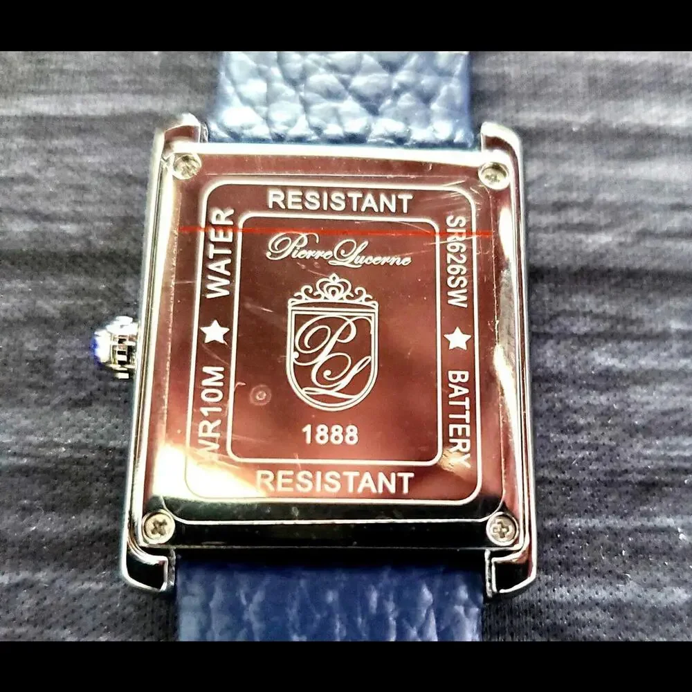 Classic Pierre Lucerne 1888 Swiss‎ Inspired Mens Tank Watch